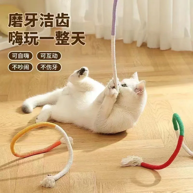 Sisal Rope Cat Toys Cat Toys for Bored Indoor Cats Safe Teeth Cleaning Chew Cat Toy Interactive Cat Toys Pet Toys
Sisal Rope Cat Toys Cat Toys for Bored Indoor Cats Safe Teeth Cleaning Chew Cat Toy Interactive Cat Toys Pet Toys