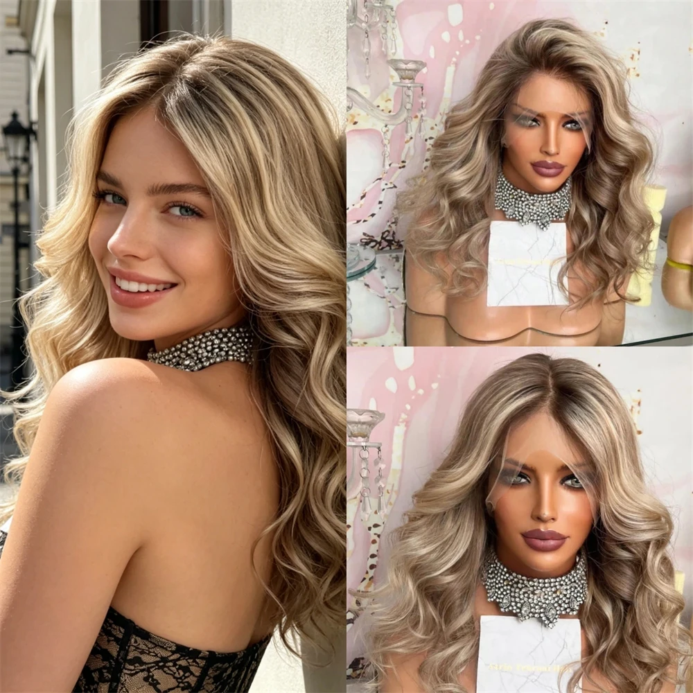 Short Wave Bob Ombre Blonde Brown Balayage Heat Friendly Synthetic HD Lace Front Wig with Roots Natural Wave Wig
Short Wave Bob Ombre Blonde Brown Balayage Heat Friendly Synthetic HD Lace Front Wig with Roots Natural Wave Wig