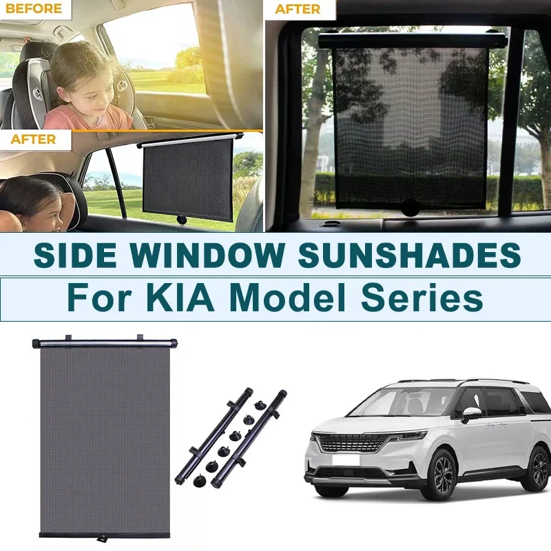 2Pcs UV Protection Retractable Car Side Window Sun Shade Roller Blinds For KIA K5 Forte Sportage Sorento Seltos Stinger Carnival
2Pcs UV Protection Retractable Car Side Window Sun Shade Roller Blinds For KIA K5 Forte Sportage Sorento Seltos Stinger Carnival