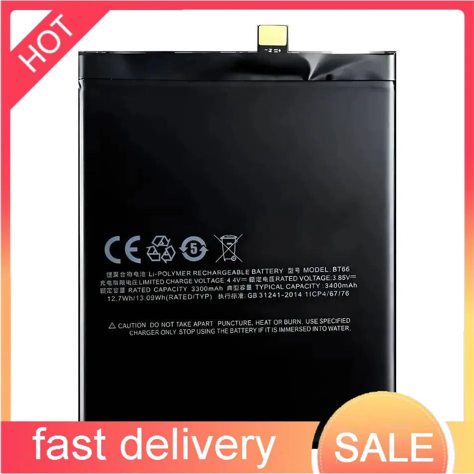 BT66 3400Mah For Meizu Meizy Pro 6 Plus M686 M686G M686Q High Capacity Mobile Phone Battery Long-Lasting
BT66 3400Mah For Meizu Meizy Pro 6 Plus M686 M686G M686Q High Capacity Mobile Phone Battery Long-Lasting