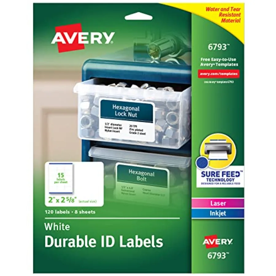 Durable ID Labels Permanent Adhesive 5 Packs 6793
Durable ID Labels Permanent Adhesive 5 Packs 6793