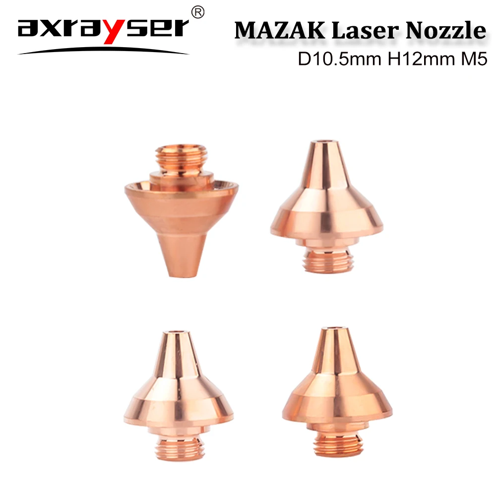 MAZAK Laser Nozzle 1.5-3.5mm 3D Laser Cutting Nozzle D10.5 H12 M5 Copper for Fiber Cutting Machine Accessories
MAZAK Laser Nozzle 1.5-3.5mm 3D Laser Cutting Nozzle D10.5 H12 M5 Copper for Fiber Cutting Machine Accessories