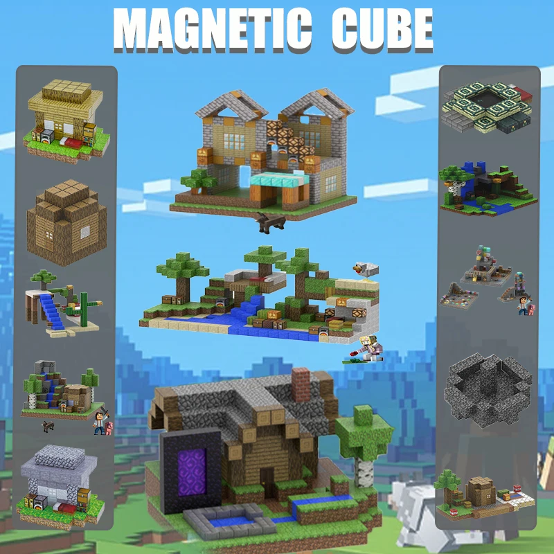 Magnetic building blocks, mineral world, magnetic blocks, children's age 3+, DIY model, children's Montessori sensory toy gift
Magnetic building blocks, mineral world, magnetic blocks, children's age 3+, DIY model, children's Montessori sensory toy gift