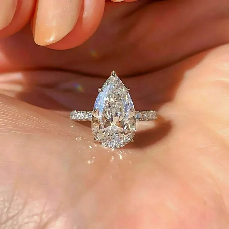 IGI Lab Growing Diamond Ring Pear D Color 1 2 3Ct Real Platinum PT950 Ring Diamond wedding ring Factory Engagement Ring
IGI Lab Growing Diamond Ring Pear D Color 1 2 3Ct Real Platinum PT950 Ring Diamond wedding ring Factory Engagement Ring