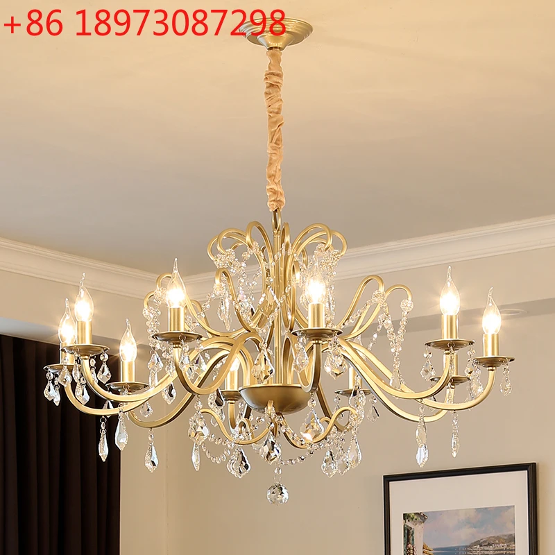 American chandelier crystal living room bedroom dining room simple home personality European French light luxury chandelier
American chandelier crystal living room bedroom dining room simple home personality European French light luxury chandelier