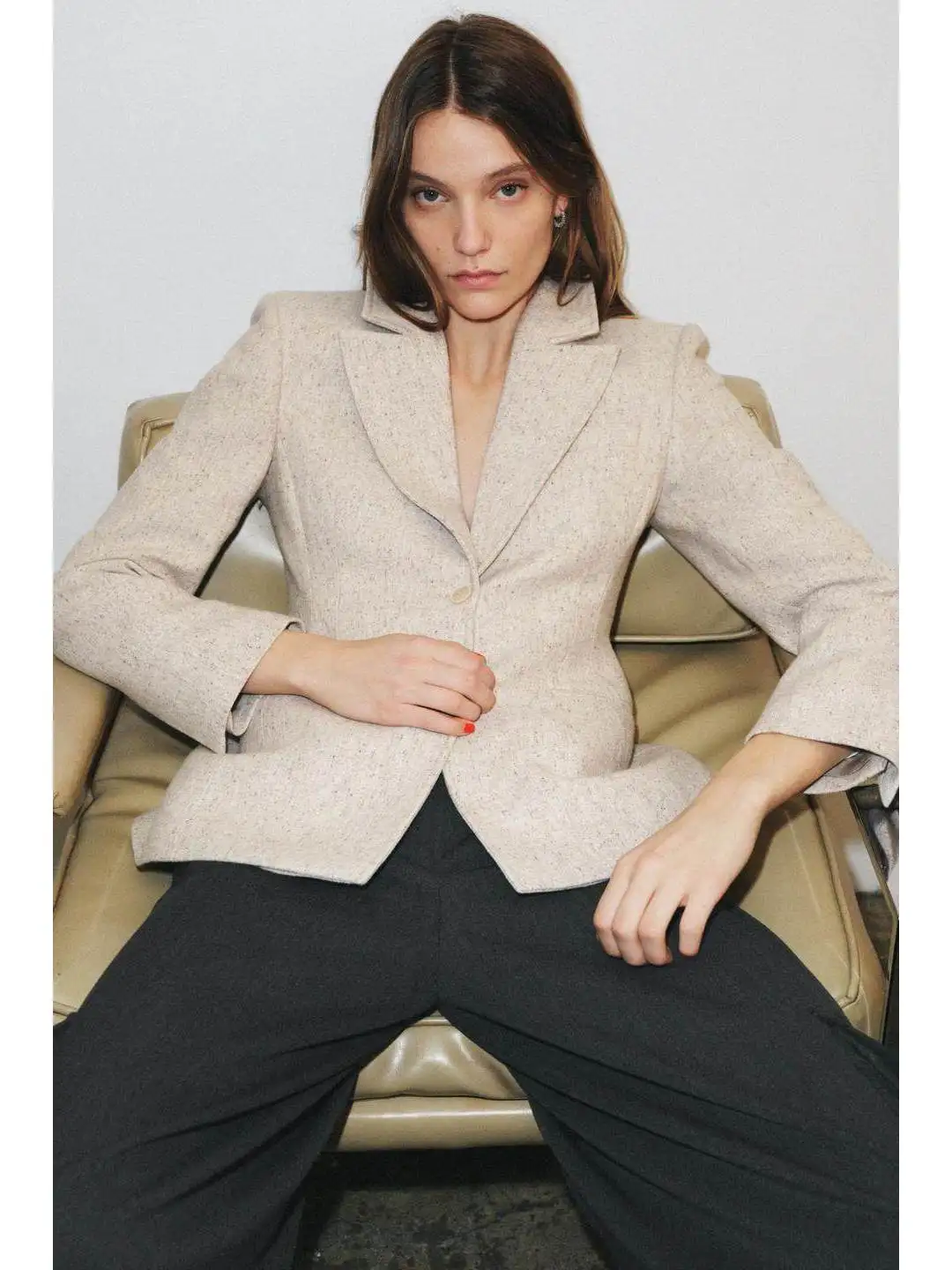 Spring 2026 Early Faion Slim Fit Suit Jaet Casual Sle Tee Button Cuff Ele Quali Women's Wear Thi Long Sve
Spring 2026 Early Faion Slim Fit Suit Jaet Casual Sle Tee Button Cuff Ele Quali Women's Wear Thi Long Sve