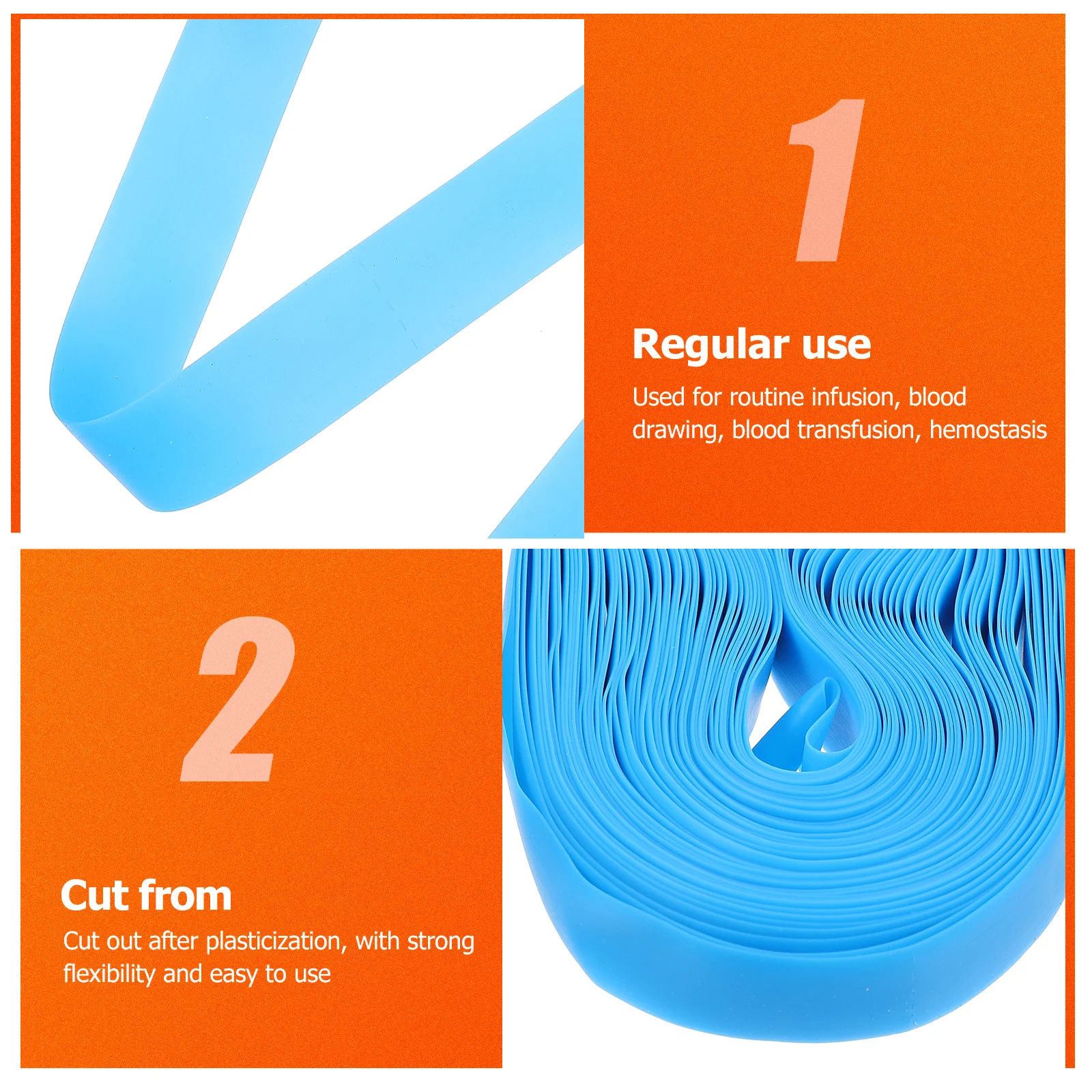 Disposable Tourniquet Medical Rubber For Hemostasis Training Blood Draw Infusion Emergency Hospital Clinic Home Blue
Disposable Tourniquet Medical Rubber For Hemostasis Training Blood Draw Infusion Emergency Hospital Clinic Home Blue