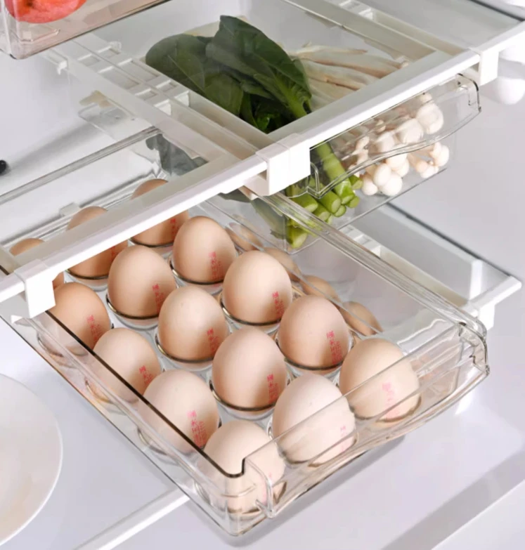 Fridge Organizer Fruit Egg Refrigerator Storage Box Under-shelf Drawer Fresh-keeping Kitchen Fridge Organizer
Fridge Organizer Fruit Egg Refrigerator Storage Box Under-shelf Drawer Fresh-keeping Kitchen Fridge Organizer