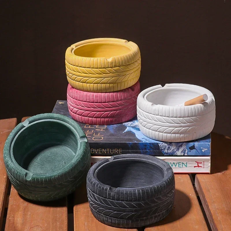 Retro Tire Design Smokeless Desktop Ashtray Personalized Trendy and Creative Home Bar Accessory for Stylish Smoking Convenience
Retro Tire Design Smokeless Desktop Ashtray Personalized Trendy and Creative Home Bar Accessory for Stylish Smoking Convenience