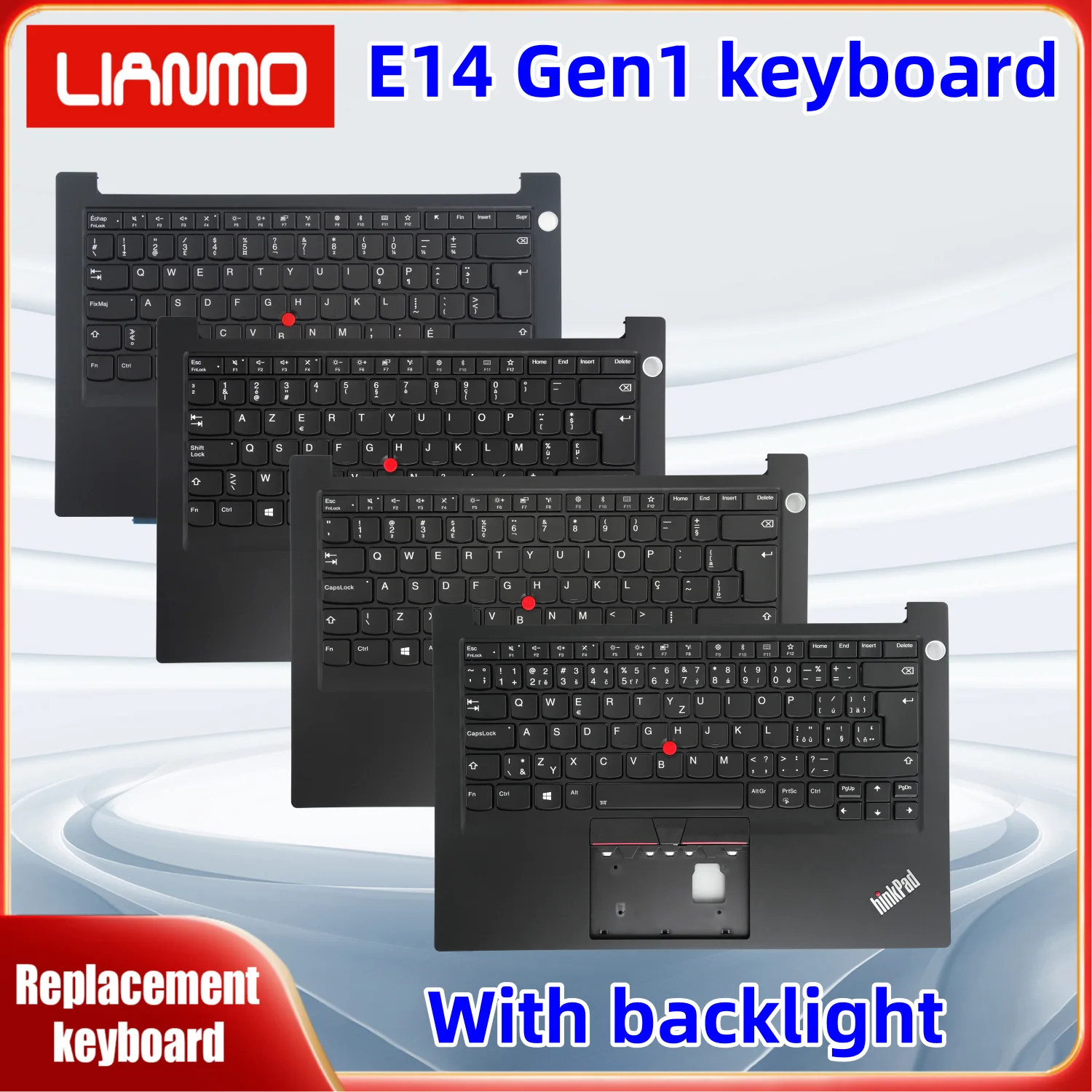 Arabic/Belgian/Bulgaria/Brazil/Canada French backlight keyboard Suitable for Lenovo ThinkPad E14 Gen1
Arabic/Belgian/Bulgaria/Brazil/Canada French backlight keyboard Suitable for Lenovo ThinkPad E14 Gen1