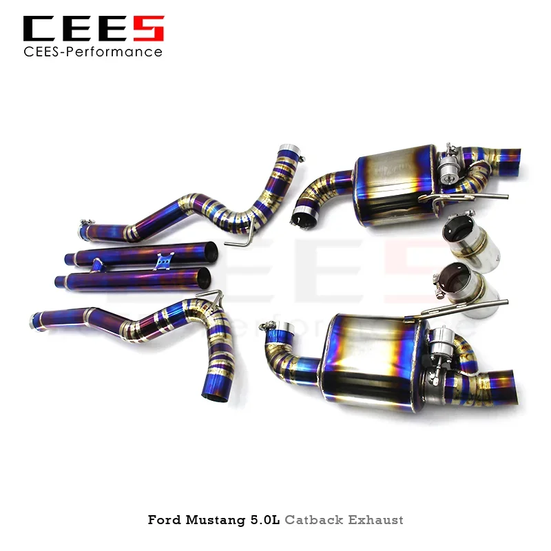 CEES Catback Exhaust For Ford Mustang 3.7 5.0L 2011-2023 tuning performance Titanium Exhaust valve control Exhaust System tips
CEES Catback Exhaust For Ford Mustang 3.7 5.0L 2011-2023 tuning performance Titanium Exhaust valve control Exhaust System tips