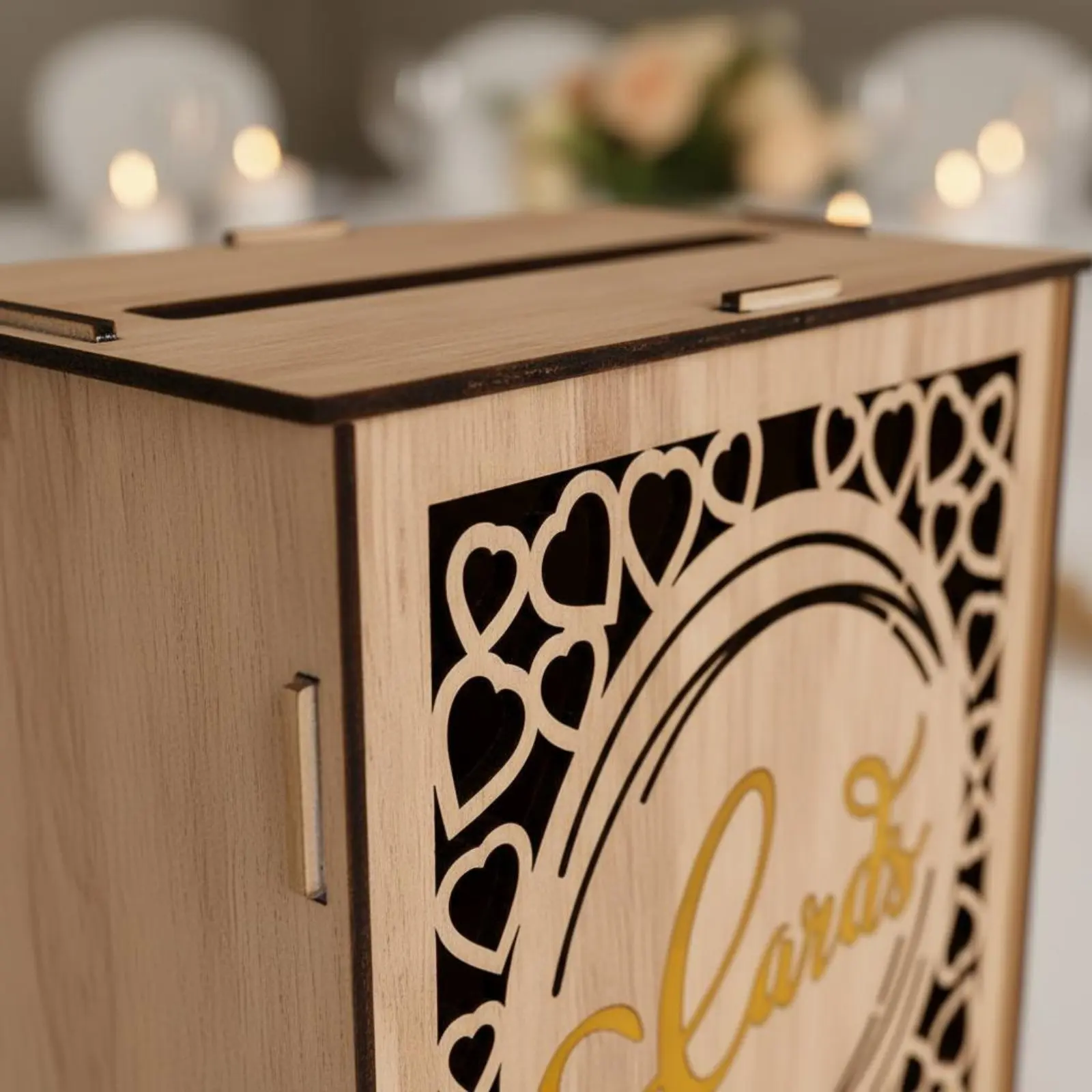 Wooden Wedding Card Box Decorative Design Heart Cutout Card Box Event Decor Party Centerpiece Easy to Assemble for Couples
Wooden Wedding Card Box Decorative Design Heart Cutout Card Box Event Decor Party Centerpiece Easy to Assemble for Couples
