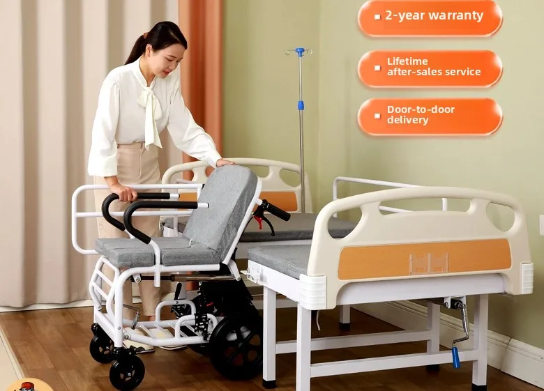 Multifunctional wheelchair separation care bed paralyzed elderly home hospital bed hand crank
Multifunctional wheelchair separation care bed paralyzed elderly home hospital bed hand crank