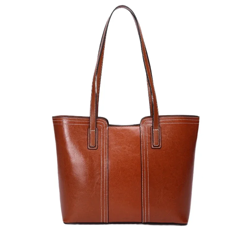 Luxury Woman Shoulder Bag Soft Leather Large Capacity Square Tote Bag Vintage Fashionable Cowhide Handbag Shopping Underarm Bags
Luxury Woman Shoulder Bag Soft Leather Large Capacity Square Tote Bag Vintage Fashionable Cowhide Handbag Shopping Underarm Bags