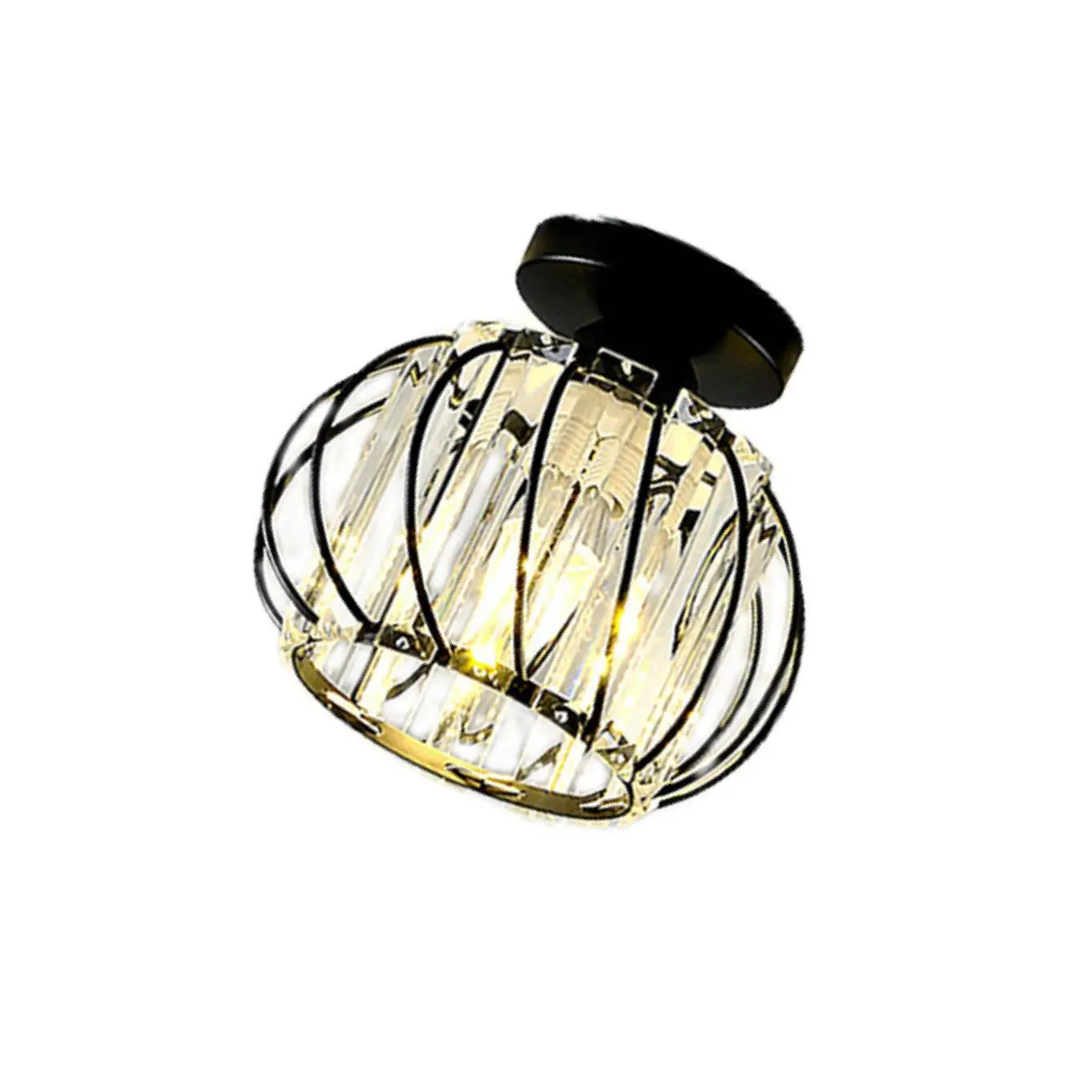 Modern Crystal Ceiling Light Lamp LED Semi Flush Mount Pendant Light Fixture Black
Modern Crystal Ceiling Light Lamp LED Semi Flush Mount Pendant Light Fixture Black