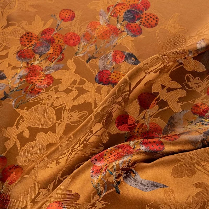 Chinese Style Brown Jacquard Fabric Lychee Fragrant Cloud Yarn 100x140cm Cheongsam Skirt Soft and Smooth sewing Fabric
Chinese Style Brown Jacquard Fabric Lychee Fragrant Cloud Yarn 100x140cm Cheongsam Skirt Soft and Smooth sewing Fabric