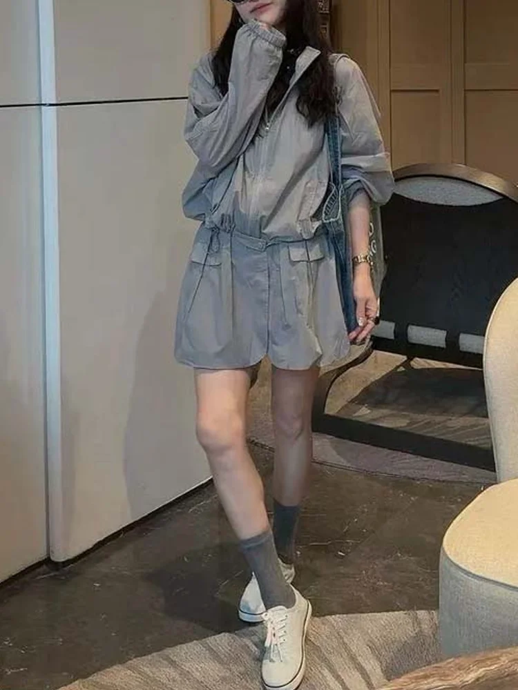 Women's Summer 2026 Casual Loose Zipper Open Cardigan Sun Protection Workwear Skirt Pants Fashionable Two-Piece Set
Women's Summer 2026 Casual Loose Zipper Open Cardigan Sun Protection Workwear Skirt Pants Fashionable Two-Piece Set