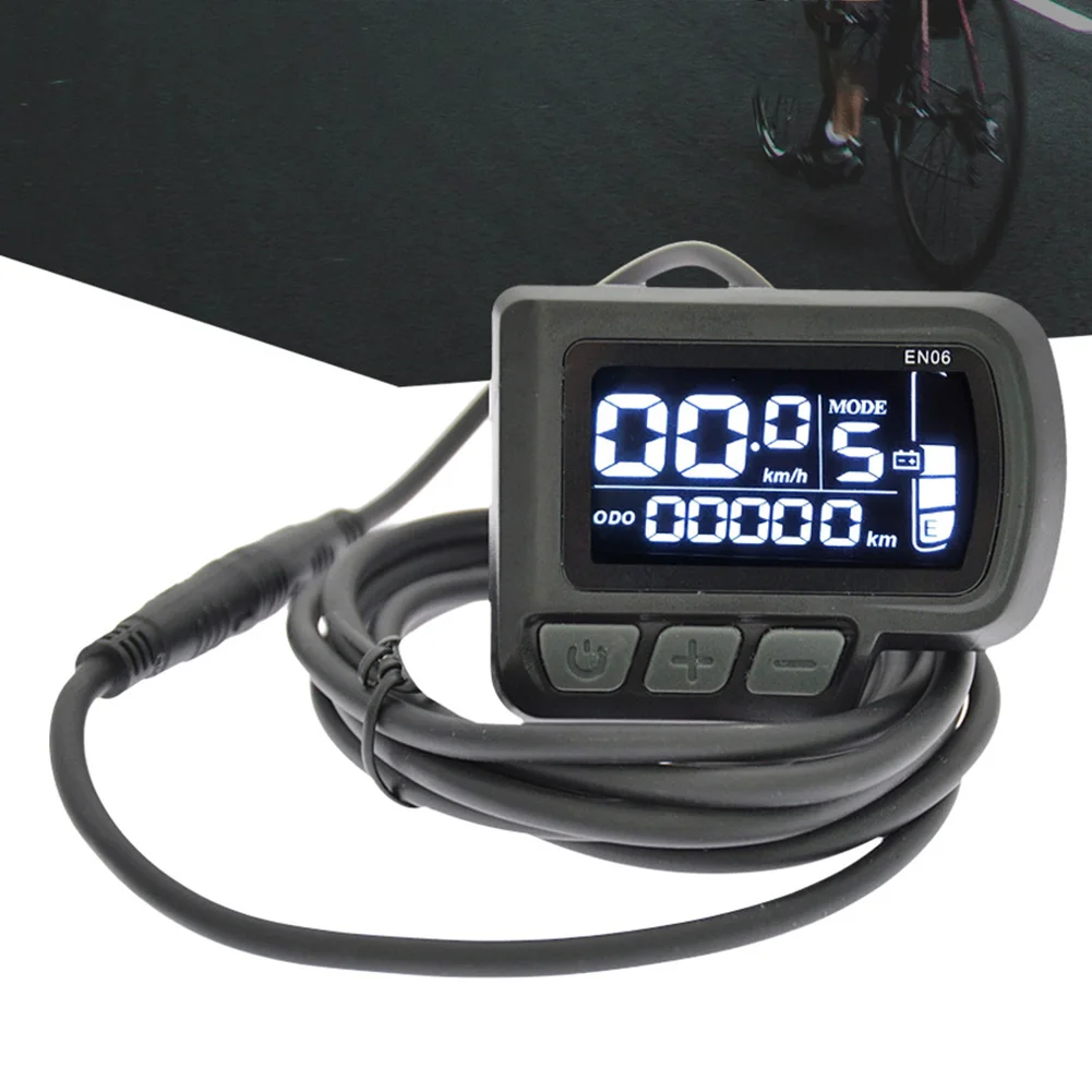 Electric Bicycle Display Control Panel 24-48V 5 Pin EN06 Intelligent LCD Instrument Panel With Adapter Cable E-bike Accessories
Electric Bicycle Display Control Panel 24-48V 5 Pin EN06 Intelligent LCD Instrument Panel With Adapter Cable E-bike Accessories