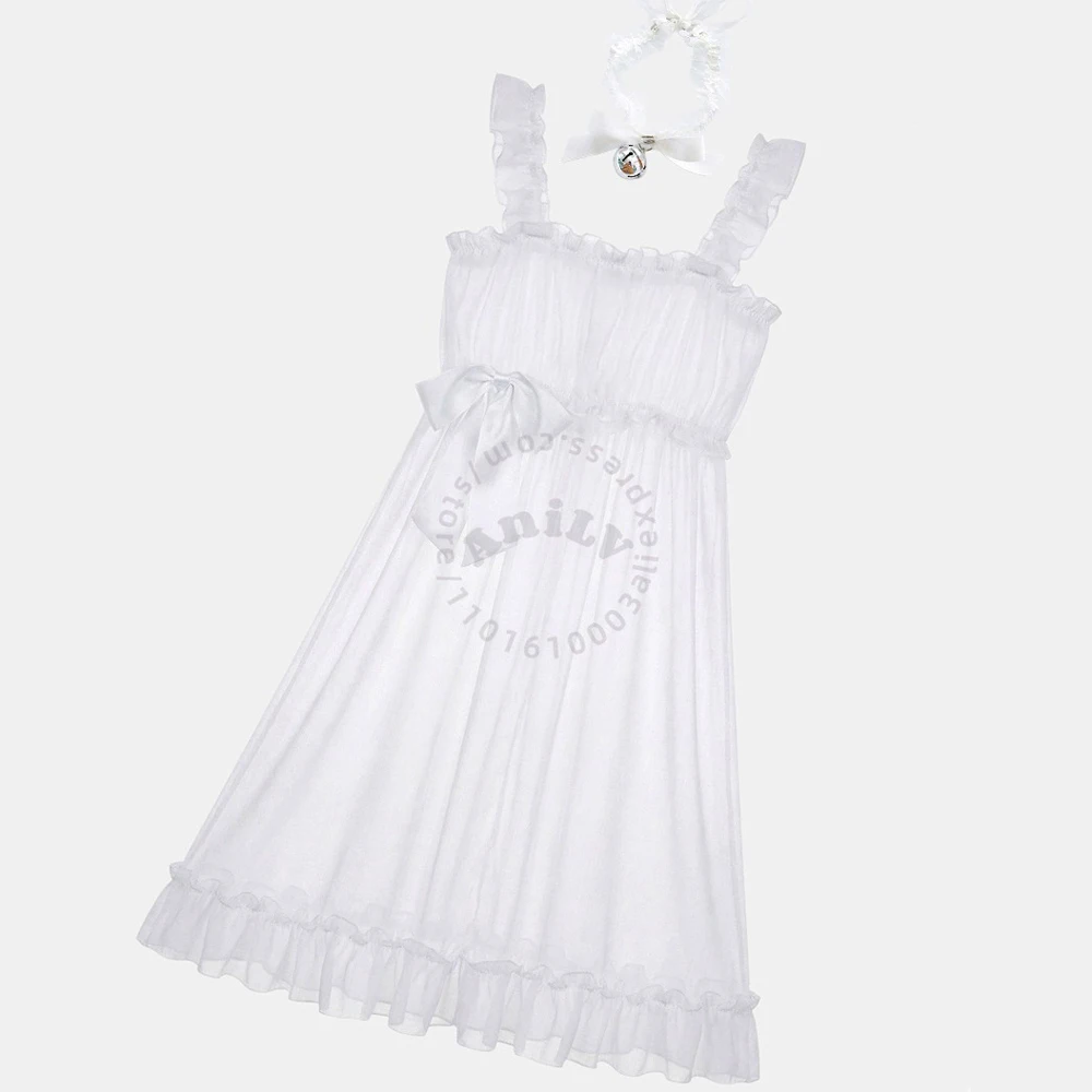 AniLV Anime Cat Girl Bell Dress Sexy Lingerie Transparent Chiffon Nightdress Temptation Pajamas Erotic Outfit Cosplay Costumes
AniLV Anime Cat Girl Bell Dress Sexy Lingerie Transparent Chiffon Nightdress Temptation Pajamas Erotic Outfit Cosplay Costumes