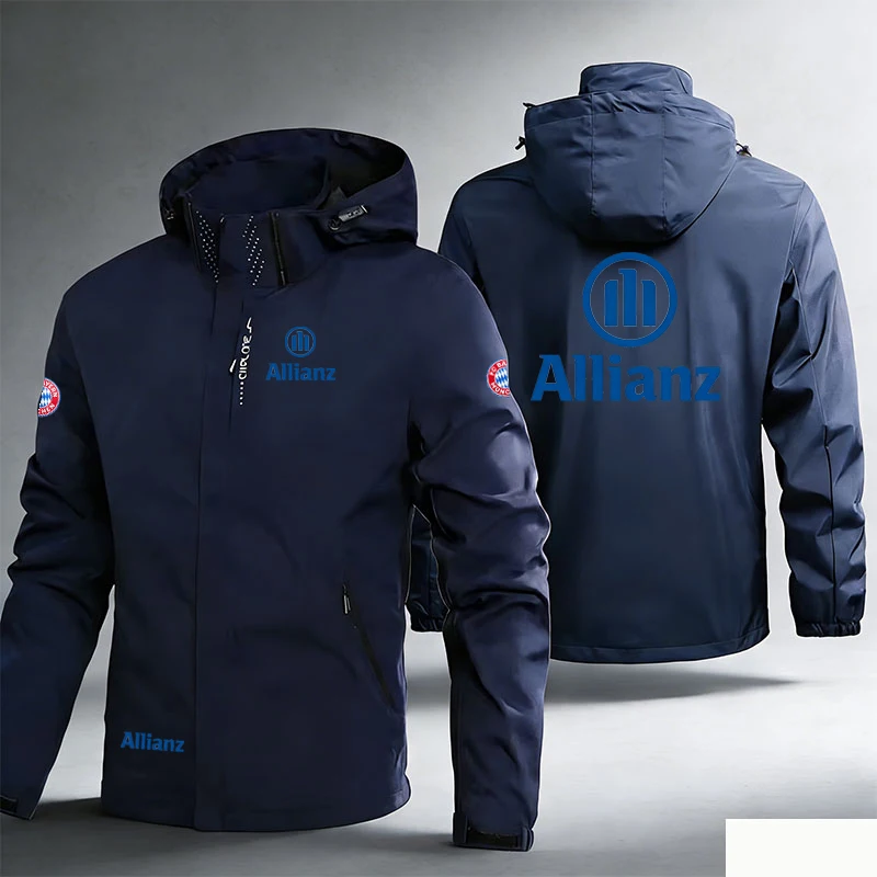 2026 Allianz logo Spring/Summer Outdoor Jacket - Men's and Women's Racing Windproof and Waterproof Three-in-One Hat - Detachabl
2026 Allianz logo Spring/Summer Outdoor Jacket - Men's and Women's Racing Windproof and Waterproof Three-in-One Hat - Detachabl
