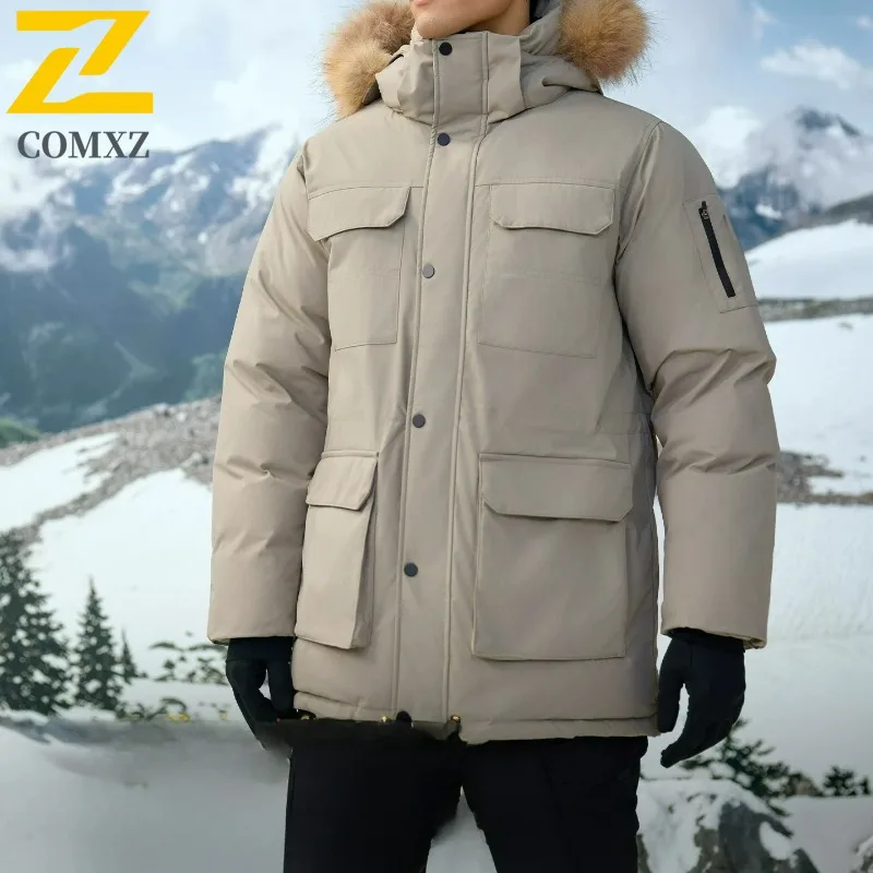 COMXZ Versatile Hooded Mens Padded Jacket Outdoor Travel Windproof Durable Jacket Fashion Loose Cold Protection Autumn Coat
COMXZ Versatile Hooded Mens Padded Jacket Outdoor Travel Windproof Durable Jacket Fashion Loose Cold Protection Autumn Coat