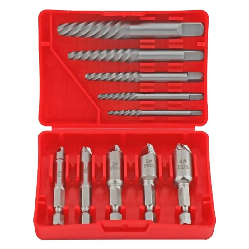 A24F-10Pcs Broken Wire Nut Extractor Bolt Guillotine Screw Drill Bit Removal Slip Wire Thick Teeth Extractor Remover Tool Set
A24F-10Pcs Broken Wire Nut Extractor Bolt Guillotine Screw Drill Bit Removal Slip Wire Thick Teeth Extractor Remover Tool Set