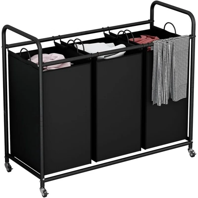 2026 New:Laundry TrolleyLaundry Sorter, Heavy Duty Laundry Hamper Sorter Cart Rolling Laundry Basket with 3 Removable Bags,
2026 New:Laundry TrolleyLaundry Sorter, Heavy Duty Laundry Hamper Sorter Cart Rolling Laundry Basket with 3 Removable Bags,