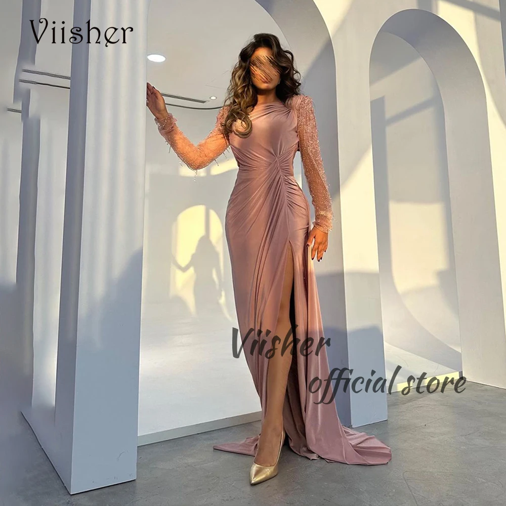 Arabic Dubai Mermaid Evening Dresses Long Sleeve Formal Prom Dress with Slit Train Elegant Women Evening Party Gowns
Arabic Dubai Mermaid Evening Dresses Long Sleeve Formal Prom Dress with Slit Train Elegant Women Evening Party Gowns