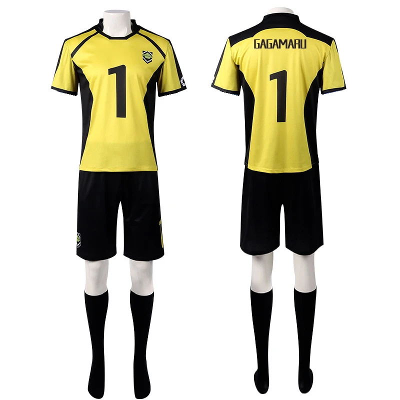 Gin Gagamaru Cosplay Blue Lock Cosplay Costume Yellow Black Jersey Socks Set Unisex Halloween Party Role Playing Outfit
Gin Gagamaru Cosplay Blue Lock Cosplay Costume Yellow Black Jersey Socks Set Unisex Halloween Party Role Playing Outfit
