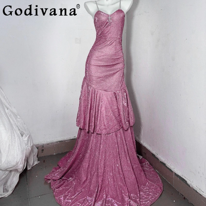 Original Pink Princess Sexy Dress for Ladies High Waist Wedding Hips Fishtail Dress Women's Floor Mopping Sequins Party Dress
Original Pink Princess Sexy Dress for Ladies High Waist Wedding Hips Fishtail Dress Women's Floor Mopping Sequins Party Dress