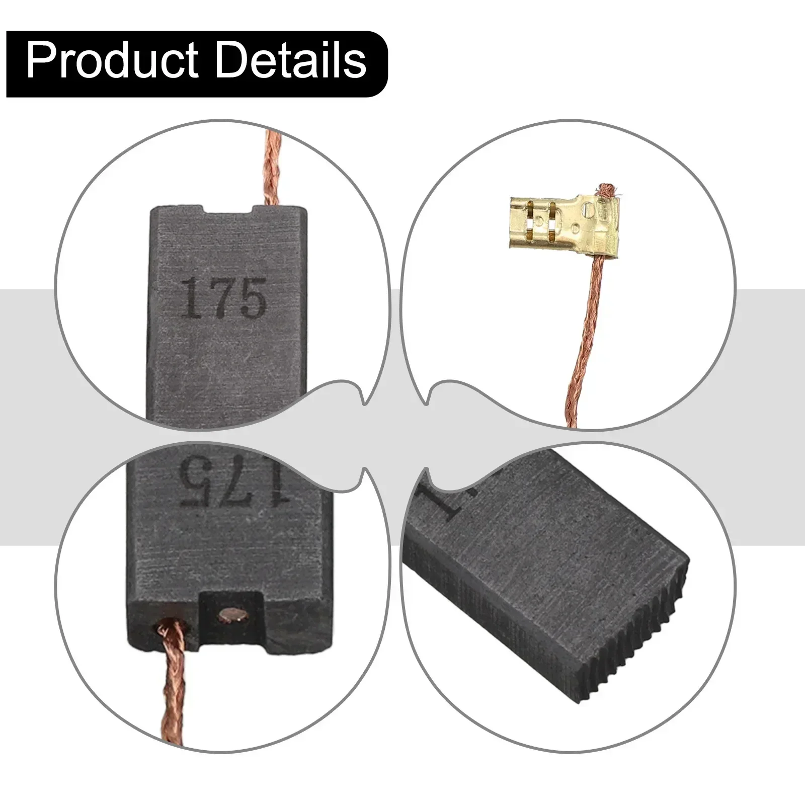 Набор угольных щеток CB175, угольная щетка, ходовая щетка для двигателя, щетка для ремонта двигателя 26,5X13,3X6,5 мм для обслуживания двигателя
Набор угольных щеток CB175, угольная щетка, ходовая щетка для двигателя, щетка для ремонта двигателя 26,5X13,3X6,5 мм для обслуживания двигателя