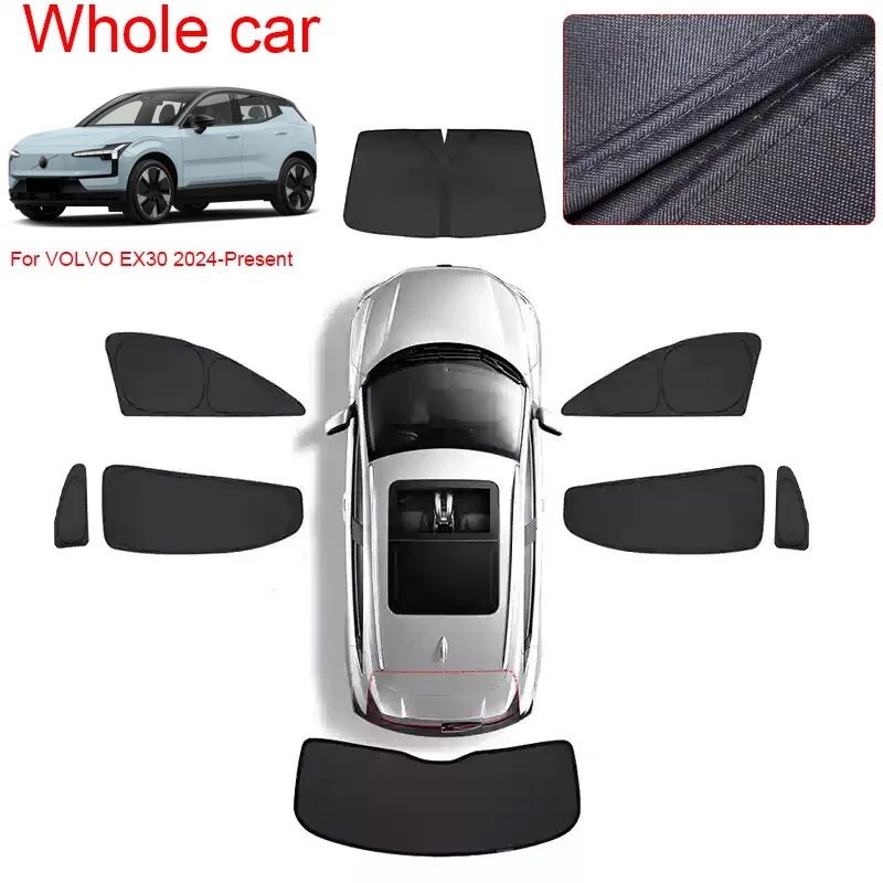 Car Black Window Privacy Sunshade For VOLVO EX30 2024-Present Auto UV Block Sun Protection Interior Blackout Cover Accessory
Car Black Window Privacy Sunshade For VOLVO EX30 2024-Present Auto UV Block Sun Protection Interior Blackout Cover Accessory