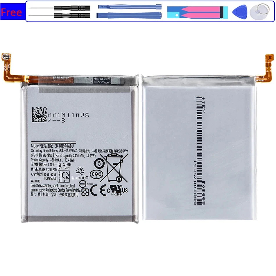Аккумулятор мобильного телефона EB-BN970ABU 3500 мАч для Samsung Galaxy 10 Note X Notex Note 10 5G
Аккумулятор мобильного телефона EB-BN970ABU 3500 мАч для Samsung Galaxy 10 Note X Notex Note 10 5G