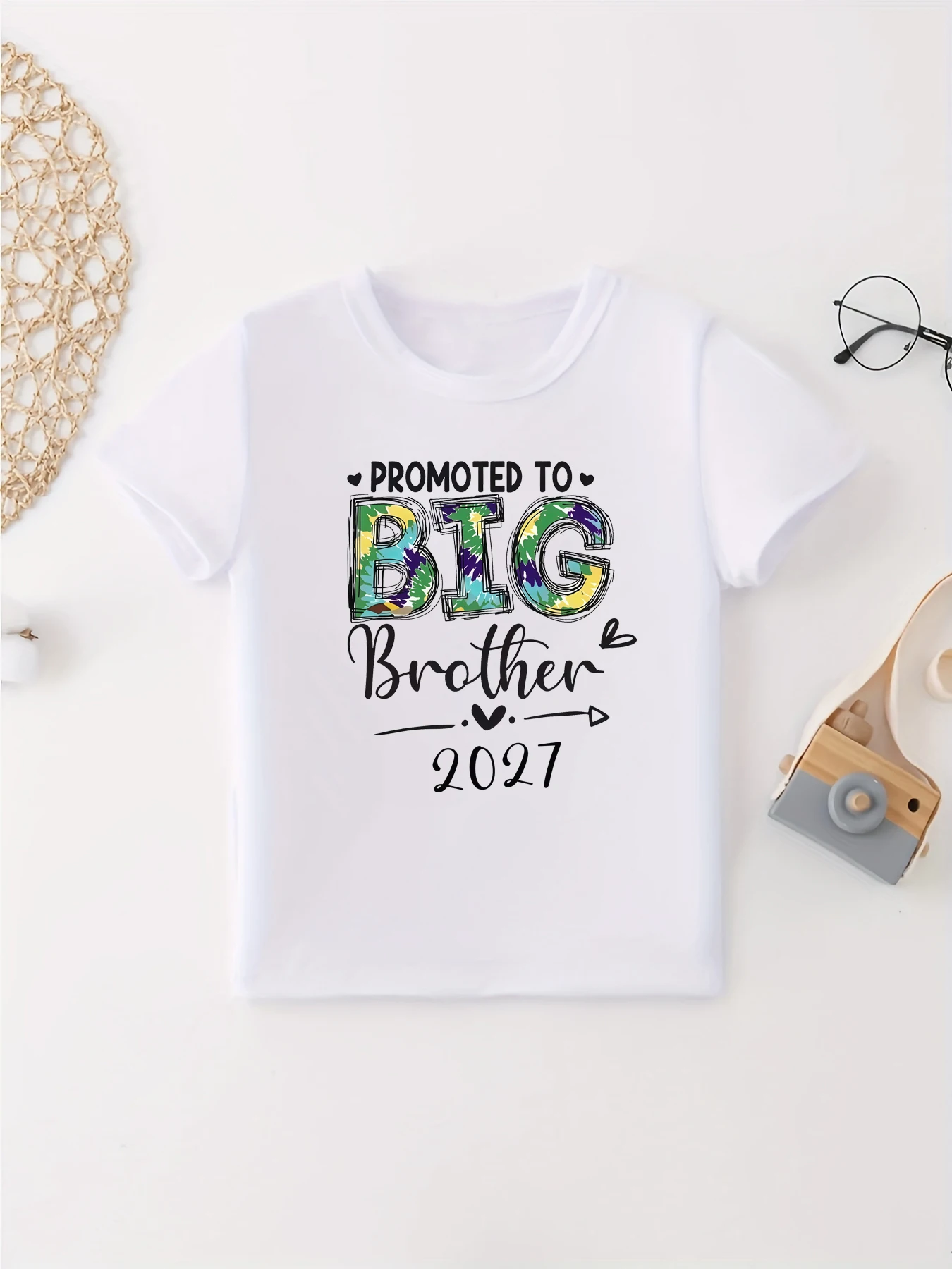 Promoted To Brother 2027 Printed T Shirt Boys Pregnancy Announcement T-Shirt Kawaii Kids Clothes Tops
Promoted To Brother 2027 Printed T Shirt Boys Pregnancy Announcement T-Shirt Kawaii Kids Clothes Tops