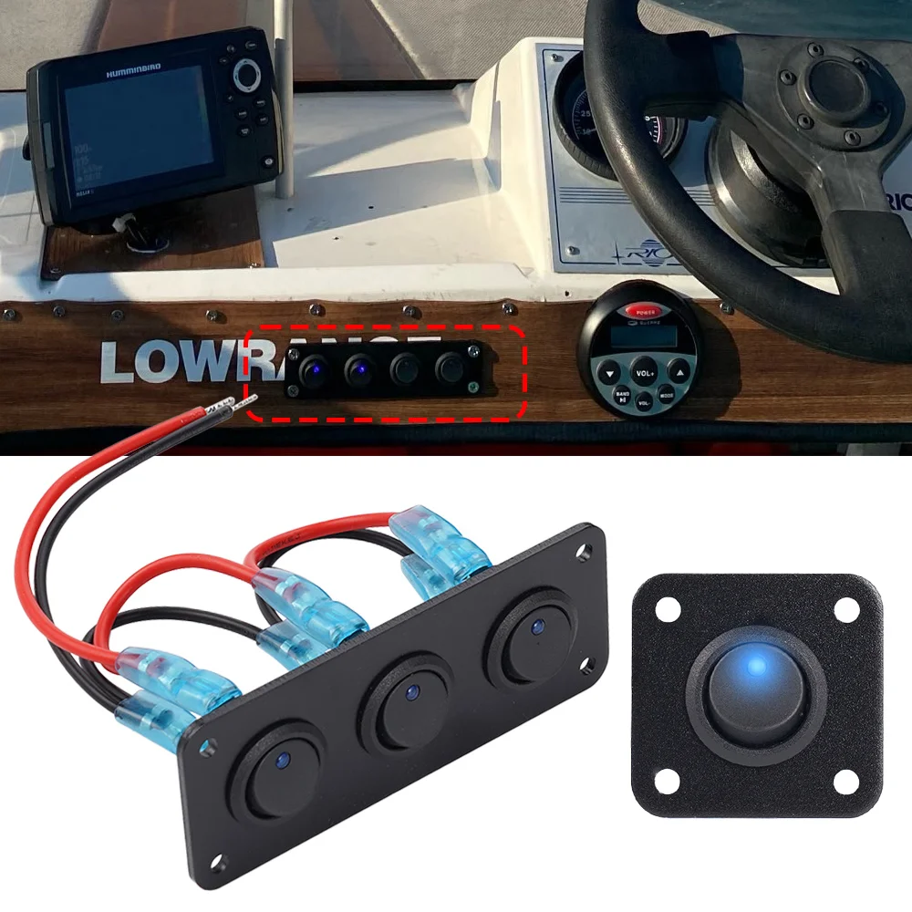 Universal 12V USB Switch Panel Toggle Blue 1-4 Group LED Styling Marine Rocker Switch For Car Boat Marine RV Truck Accessories
Universal 12V USB Switch Panel Toggle Blue 1-4 Group LED Styling Marine Rocker Switch For Car Boat Marine RV Truck Accessories