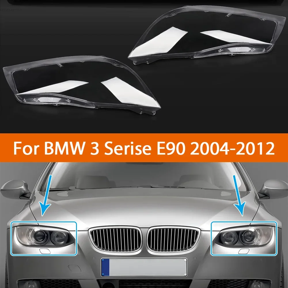 Car Front Headlight Cover Transparent Lampshade Clear Lamp Shell for BMW 3 Serise E90 2004-2012 Auto Replacement Accessories
Car Front Headlight Cover Transparent Lampshade Clear Lamp Shell for BMW 3 Serise E90 2004-2012 Auto Replacement Accessories