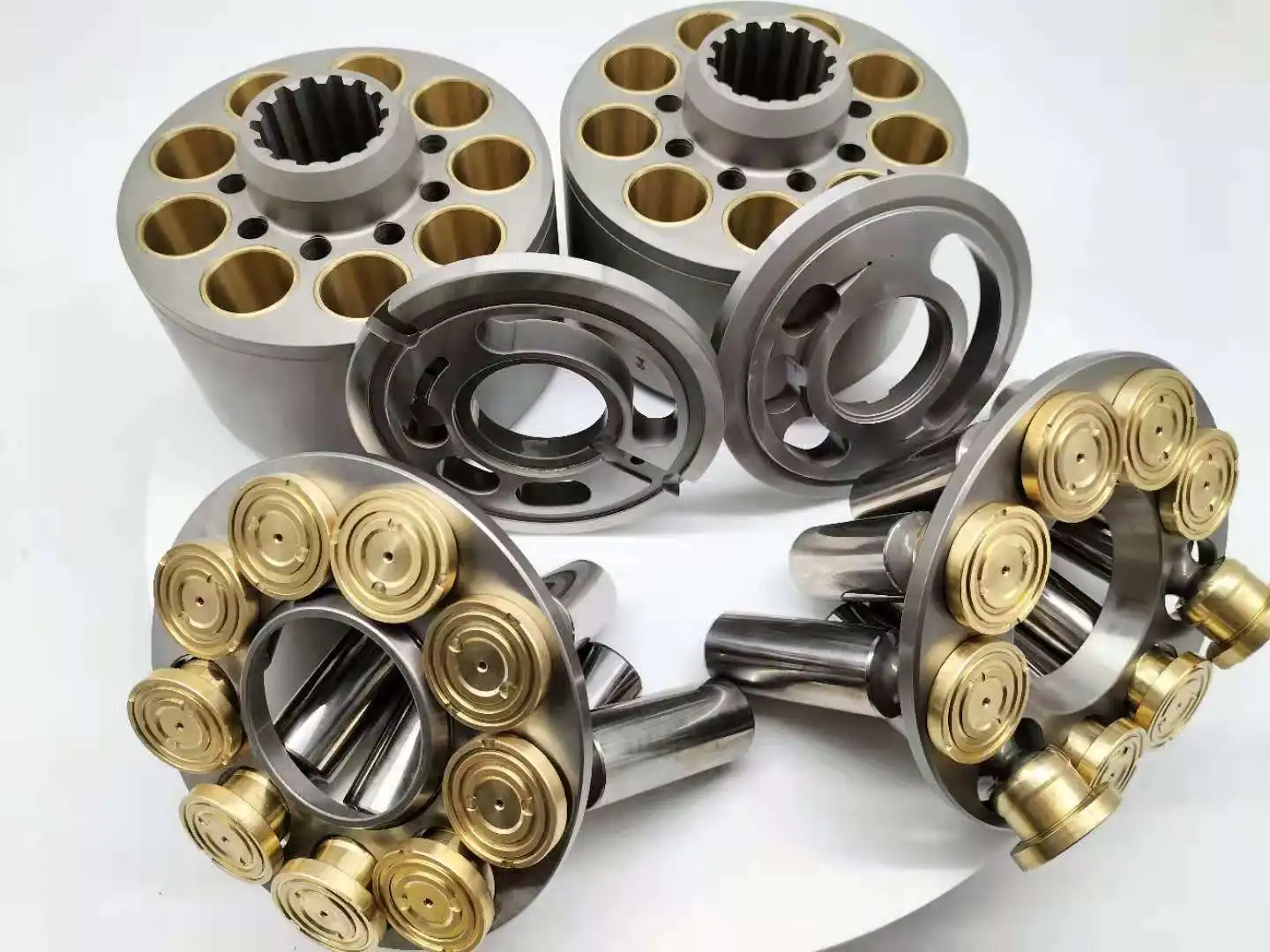 Good K3V112/K3V112DT hydraulic pump parts (swash plate, plunger, cylinder block) , DH220/R225/SH200A1/EC210B excavator for CAT
Good K3V112/K3V112DT hydraulic pump parts (swash plate, plunger, cylinder block) , DH220/R225/SH200A1/EC210B excavator for CAT