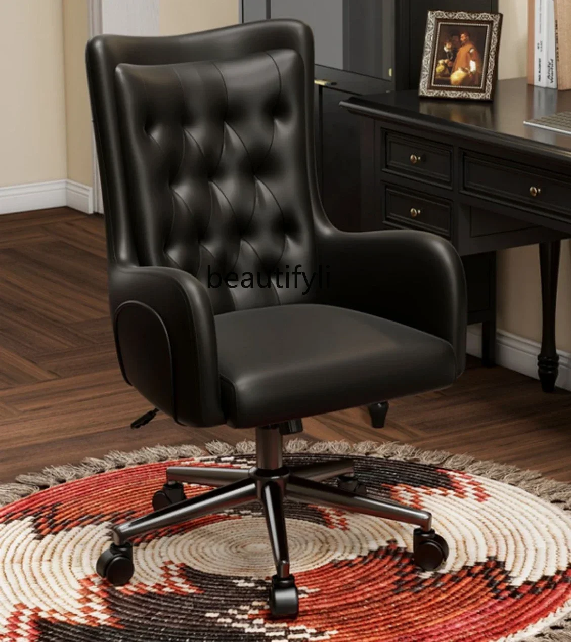 Z.Light luxury computer chair Comfortable sedentary lift swivel chair Home study backrest, boss, office, chair
Z.Light luxury computer chair Comfortable sedentary lift swivel chair Home study backrest, boss, office, chair