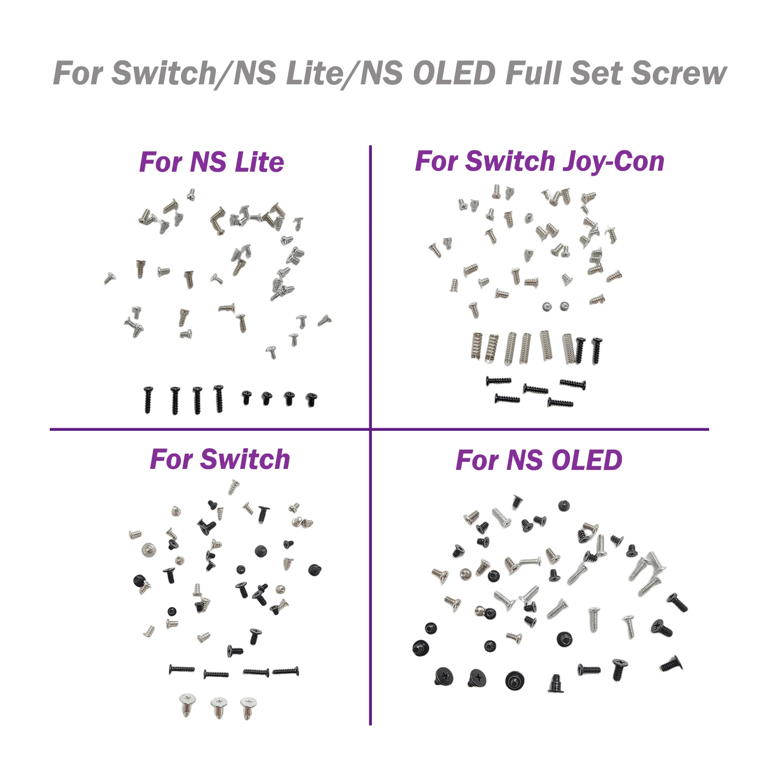 1-5sets Full Set Screw Replacement Kit Console Housing Replacement Screw for Switch for NS Lite for NS OLED
1-5sets Full Set Screw Replacement Kit Console Housing Replacement Screw for Switch for NS Lite for NS OLED