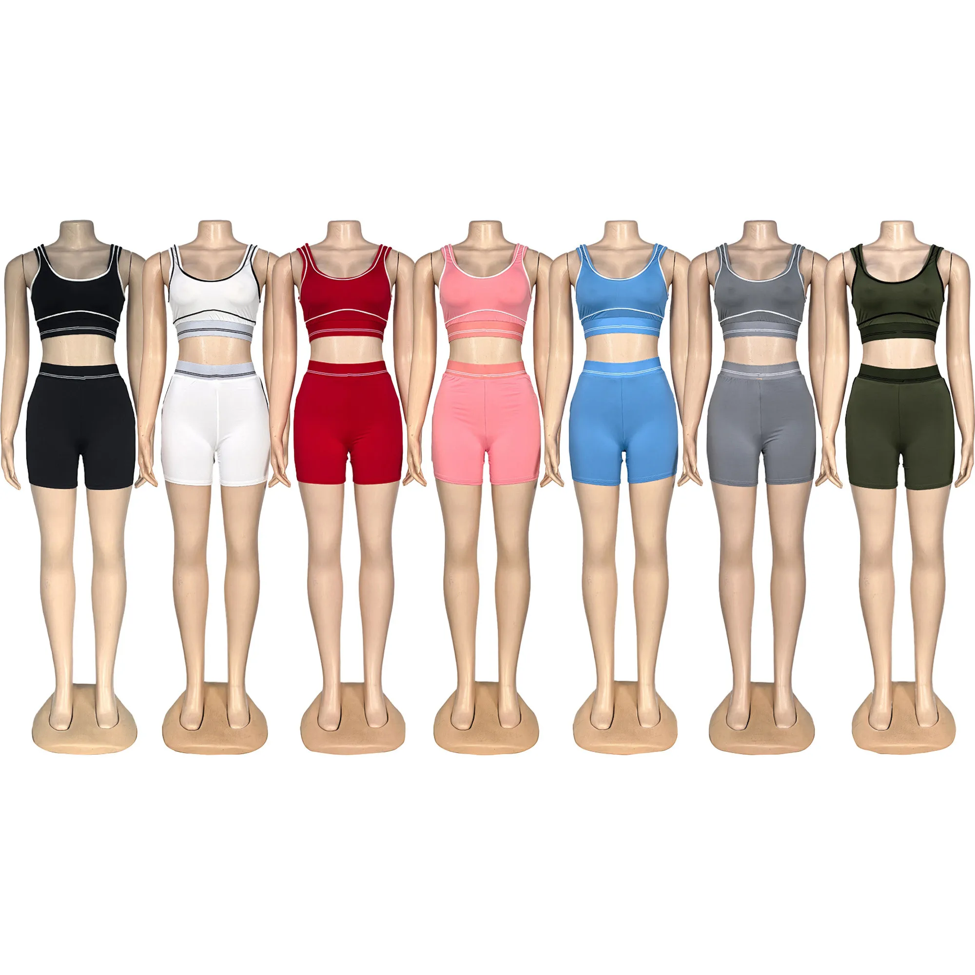 Q6279 2026 Women's Summer New Short Vest and Shorts Set, Letter Fashion Yoga Sportswear Casual Two-piece set
Q6279 2026 Women's Summer New Short Vest and Shorts Set, Letter Fashion Yoga Sportswear Casual Two-piece set