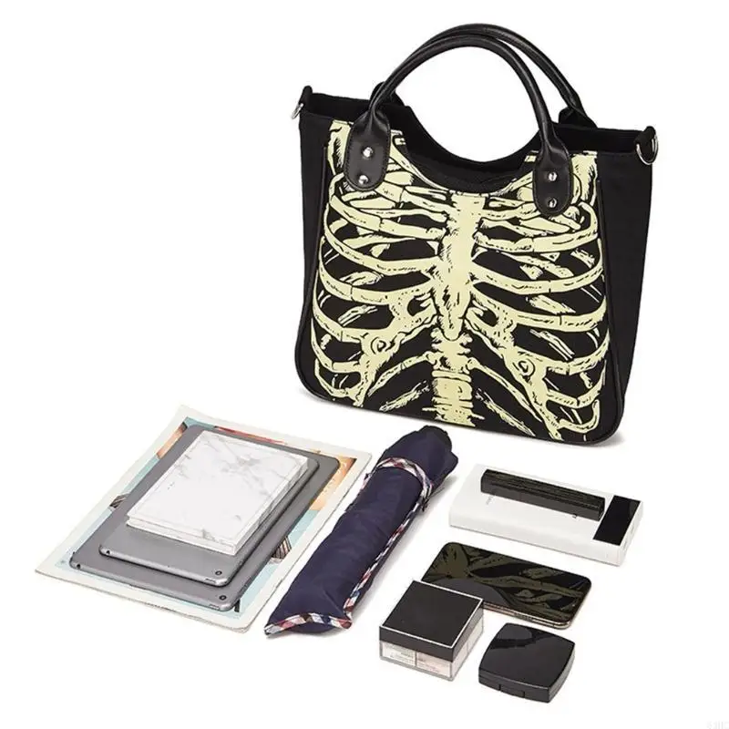 63HC Luminous Gothic Skeleton Bones Bags Women Halloween Punk Shoulder Bag
63HC Luminous Gothic Skeleton Bones Bags Women Halloween Punk Shoulder Bag