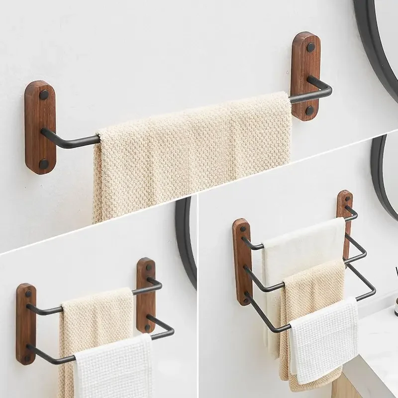 Bathroom Wood Aluminum Towel Hanger Wall Mounted Towel Rack Wood Towel Bar Rail for Bedroom Corner,Brass Hanging Rod
Bathroom Wood Aluminum Towel Hanger Wall Mounted Towel Rack Wood Towel Bar Rail for Bedroom Corner,Brass Hanging Rod