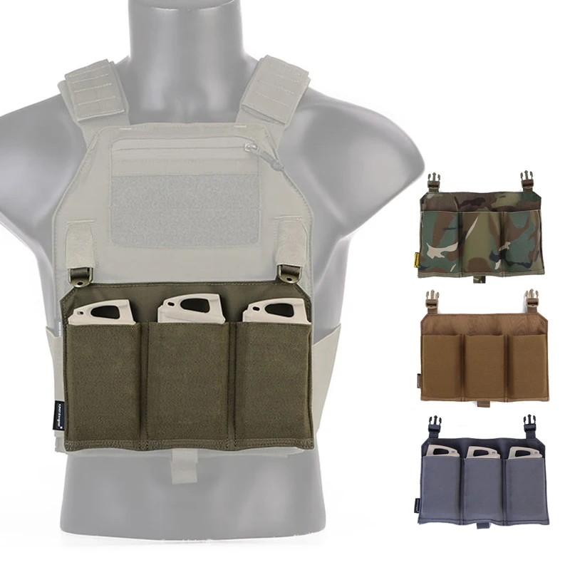 Emersongear Tactical Fast Clip Front Panel Emerson Detachable Platebag with Triple M4 Magazine Pouch For 4019 / 4020 Vest
Emersongear Tactical Fast Clip Front Panel Emerson Detachable Platebag with Triple M4 Magazine Pouch For 4019 / 4020 Vest