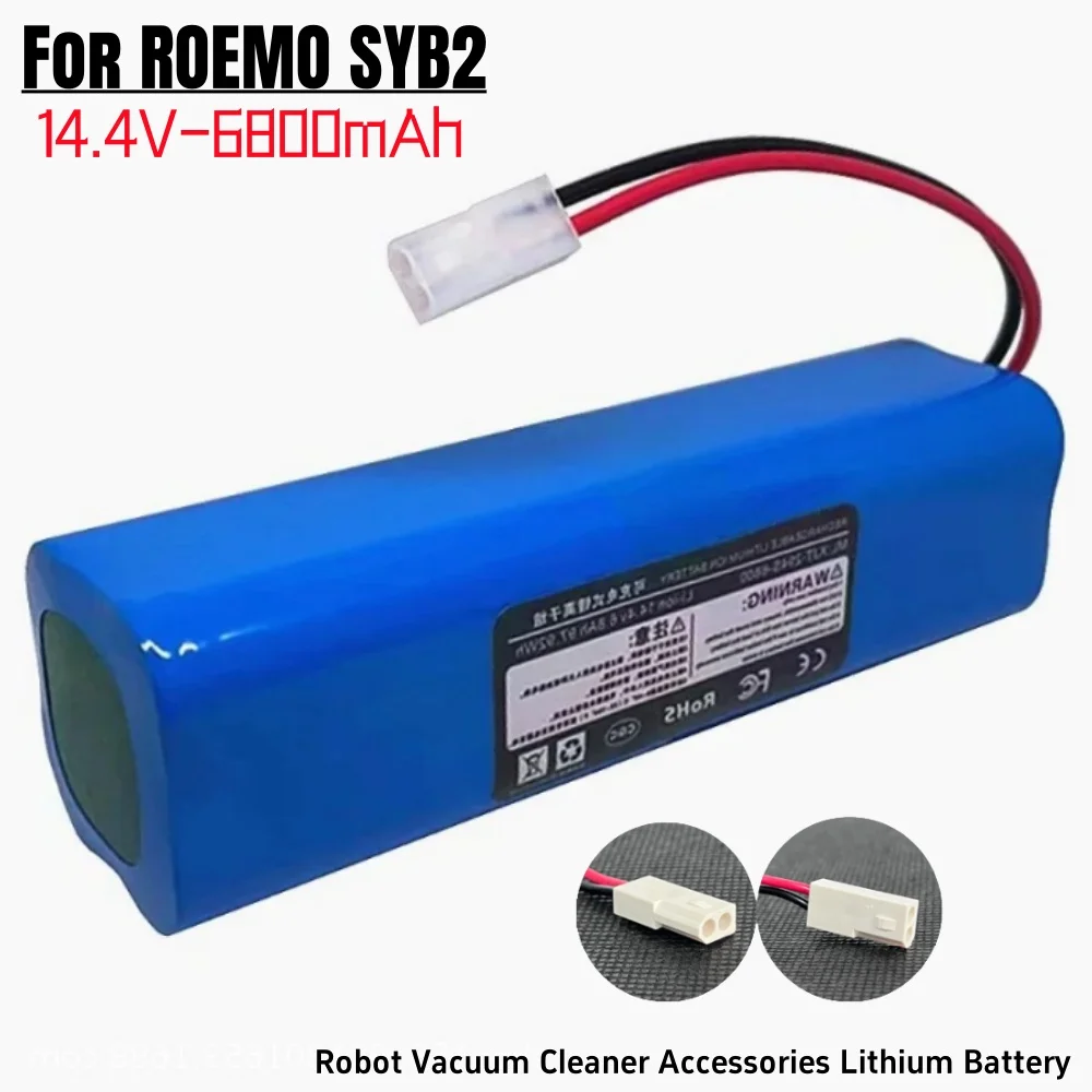 Новый литий-ионный аккумулятор для робота-пылесоса ROEMO SYB2, оригинальные аксессуары 6800 мАч, 4s2p.14,4 В
Новый литий-ионный аккумулятор для робота-пылесоса ROEMO SYB2, оригинальные аксессуары 6800 мАч, 4s2p.14,4 В