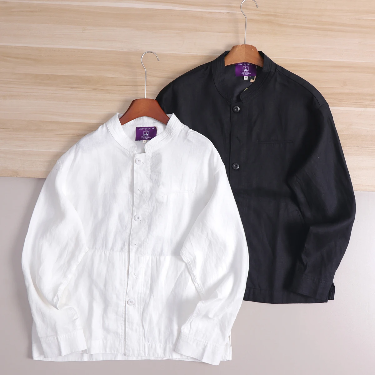 High Quality Men's Artistic Vintage Light Weight Linen Jacket Small Stand Collar Spring Autumn Full Linen Trendy Loose Fit Lo...
High Quality Men's Artistic Vintage Light Weight Linen Jacket Small Stand Collar Spring Autumn Full Linen Trendy Loose Fit Lo...