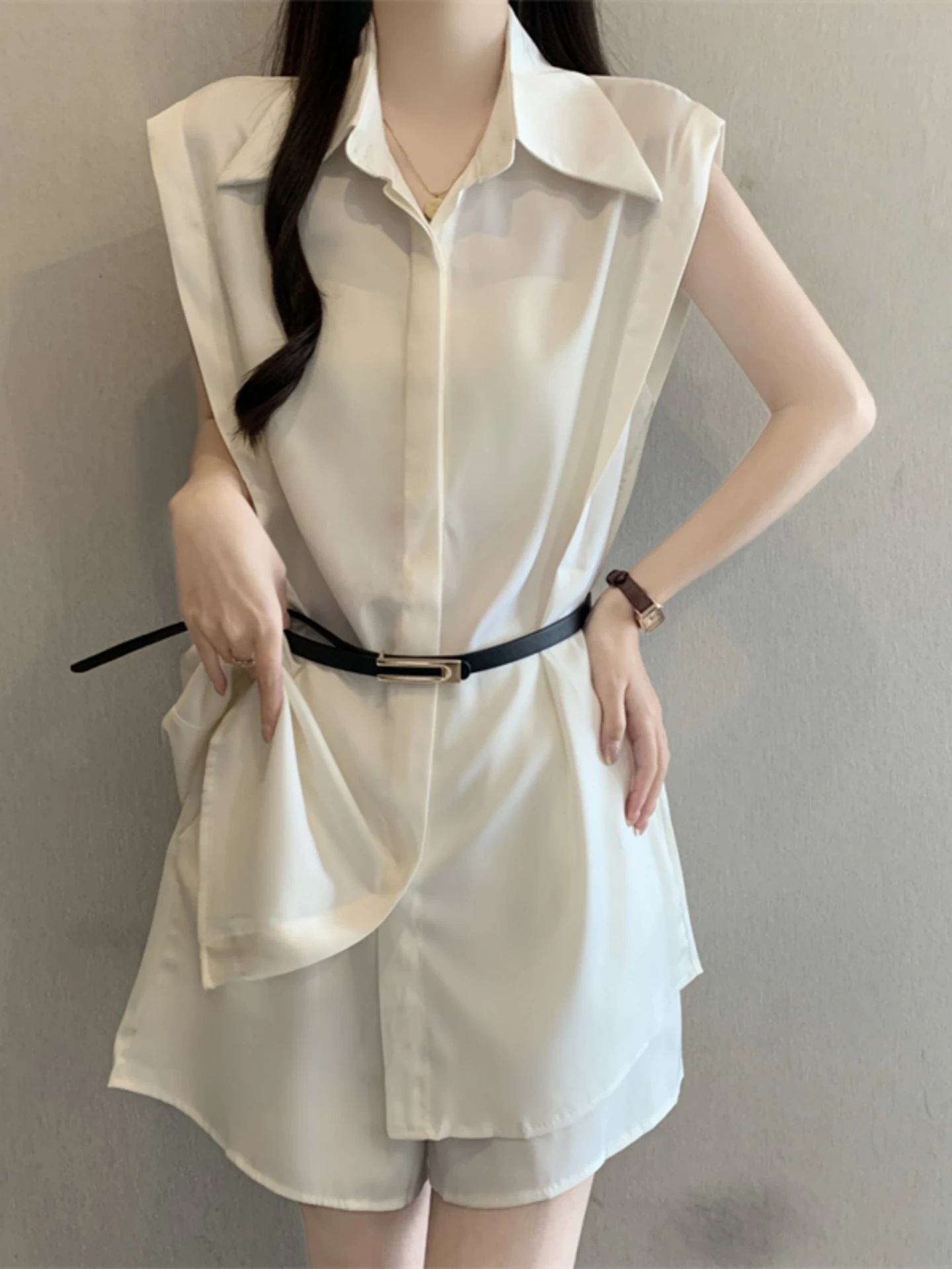 Summer Waist-Cinching Sleeveless Women's Set Large Size Fashionable Short Pants Two-Piece Suit Comfortable Breathable Casual ...
Summer Waist-Cinching Sleeveless Women's Set Large Size Fashionable Short Pants Two-Piece Suit Comfortable Breathable Casual ...