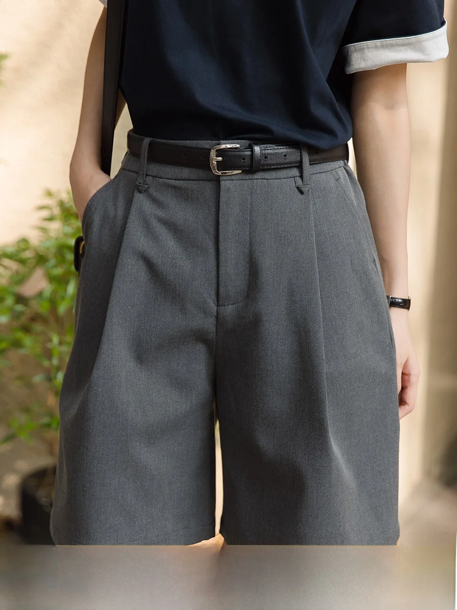 Summer Commute Suit Pants Women's Loose Straight Leg High Waist Casual Shorts Korean Style Asymmetric Pocket Wide Leg Trousers
Summer Commute Suit Pants Women's Loose Straight Leg High Waist Casual Shorts Korean Style Asymmetric Pocket Wide Leg Trousers