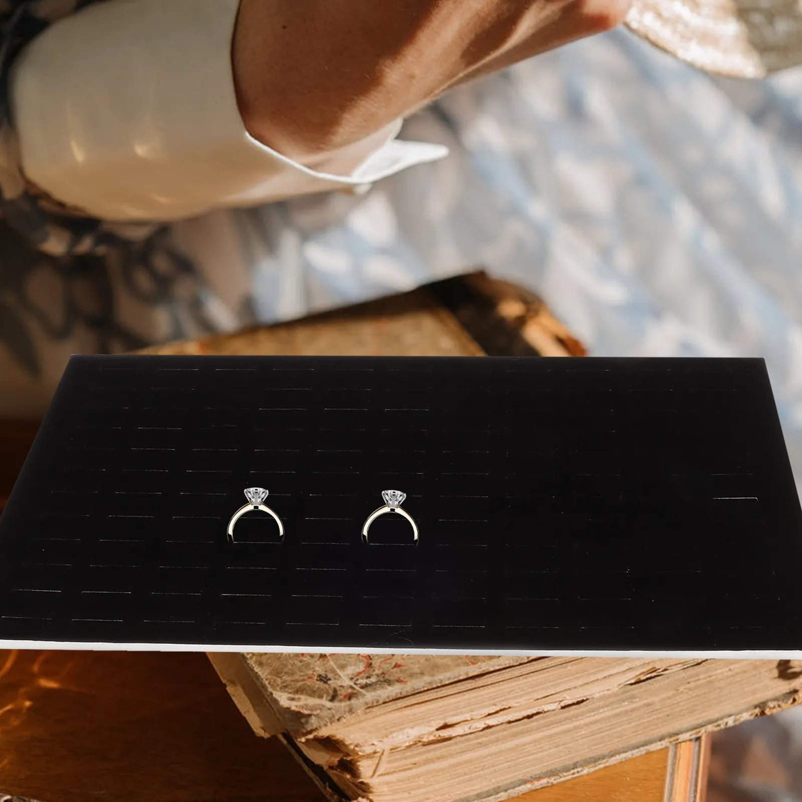 Jewelry Ring Display Pad Soft Sponge Insert Mat for Earring Ring Holder Jewelry Storage Display Tray Earring Tray
Jewelry Ring Display Pad Soft Sponge Insert Mat for Earring Ring Holder Jewelry Storage Display Tray Earring Tray