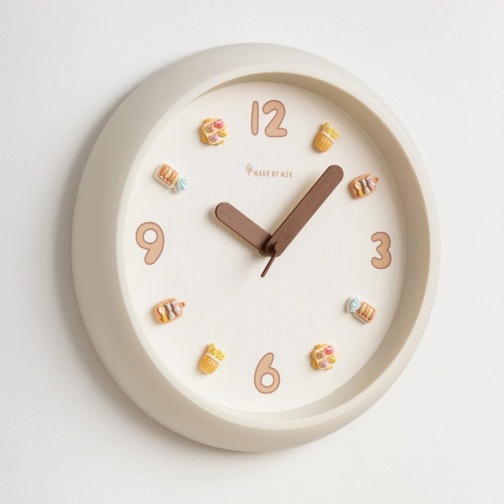 12 Inch Cream Style Cartoon Silent Simple Clock Modern Home Decoration Bedroom Living Room Children's Room Cute Wall Clock
12 Inch Cream Style Cartoon Silent Simple Clock Modern Home Decoration Bedroom Living Room Children's Room Cute Wall Clock