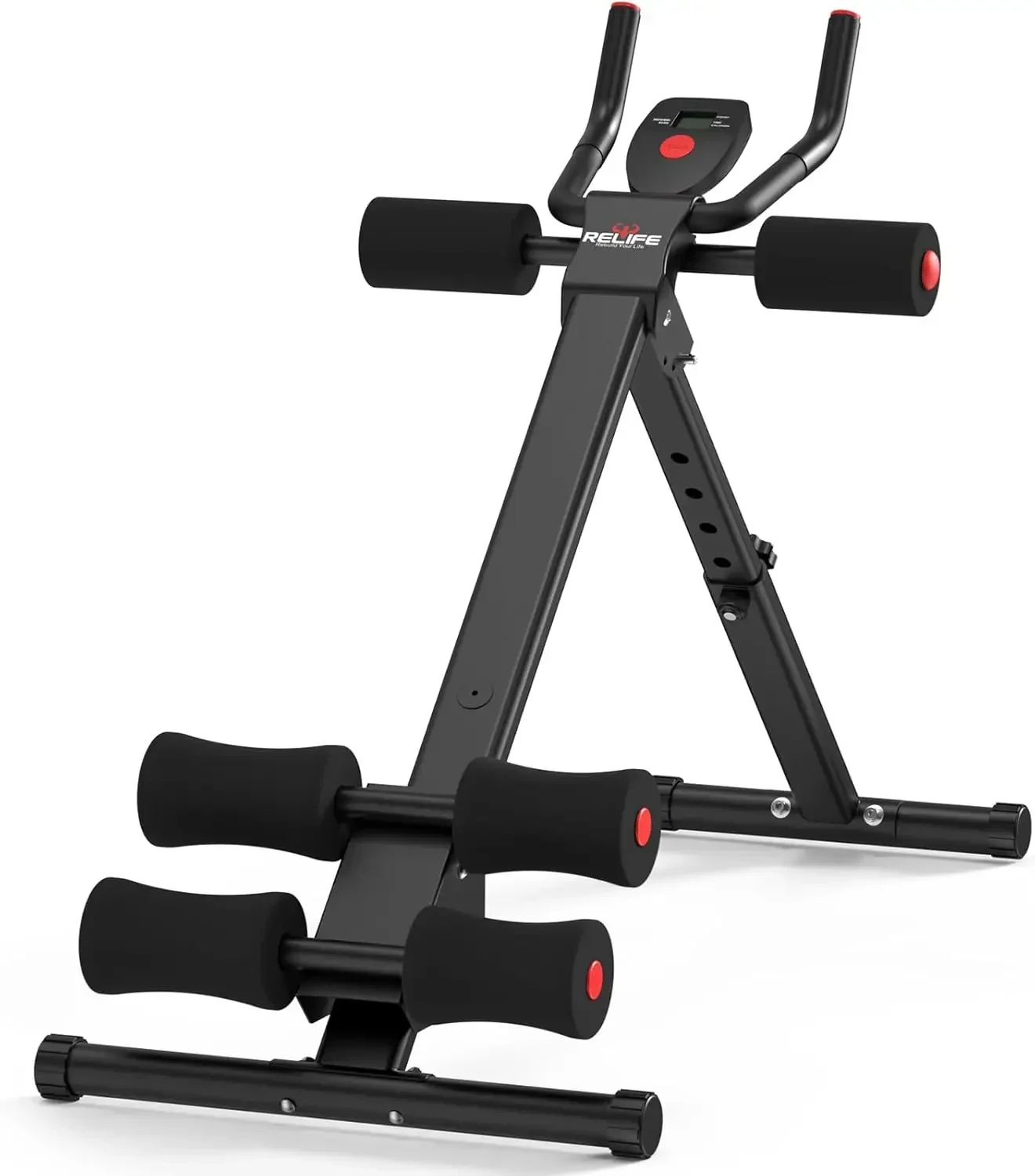 Adjustable Ab Trainer Machine with LCD Monitor, 5 Height Settings & 440 LBS Capacity for Home Gym Workouts
Adjustable Ab Trainer Machine with LCD Monitor, 5 Height Settings & 440 LBS Capacity for Home Gym Workouts